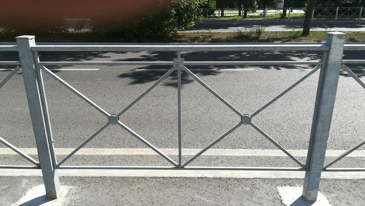 пешеходное перильное ограждение автомобильных дорог крест ПО-8